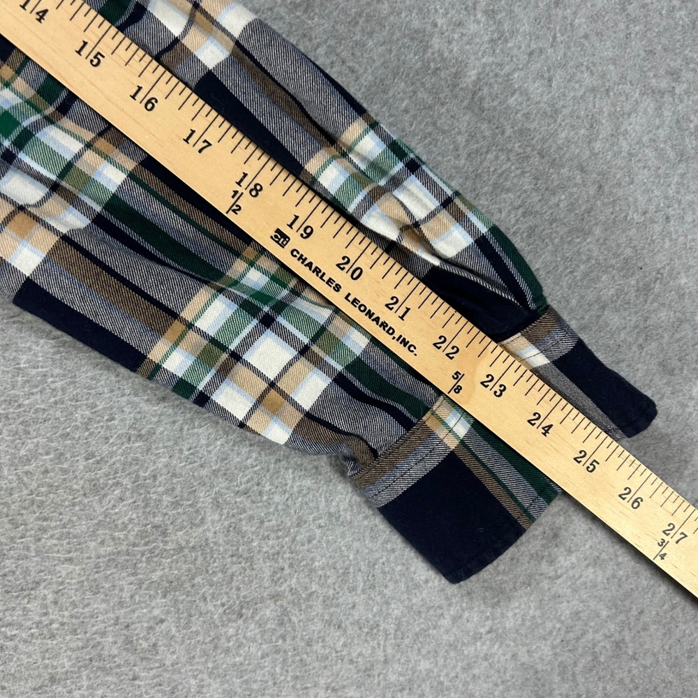 Vineyard Vines Classic Fit Whale Shirt Mens XL Navy Plaid Preppy Coastal - Picture 7 of 10